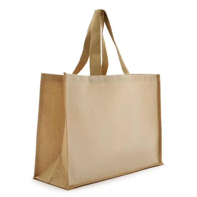 🛍️📚 Bolso de algodón y arpillera / Tote Bag personalizada con nombre de maestro y alumnos - Libros