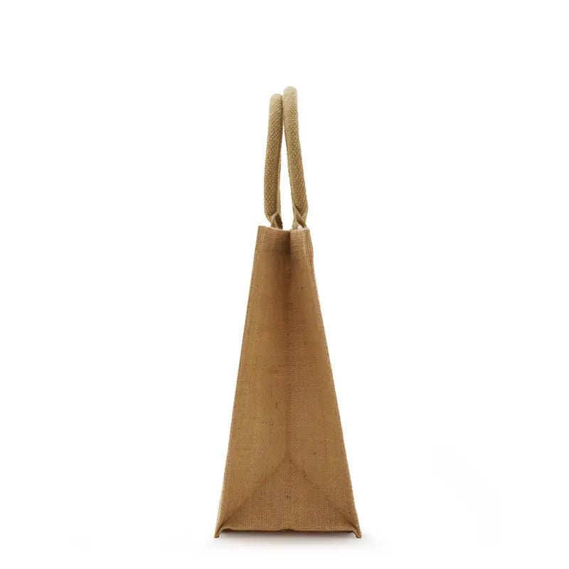 Bolso de yute ecológico / Tote Bag personalizada con nombre y diseño floral