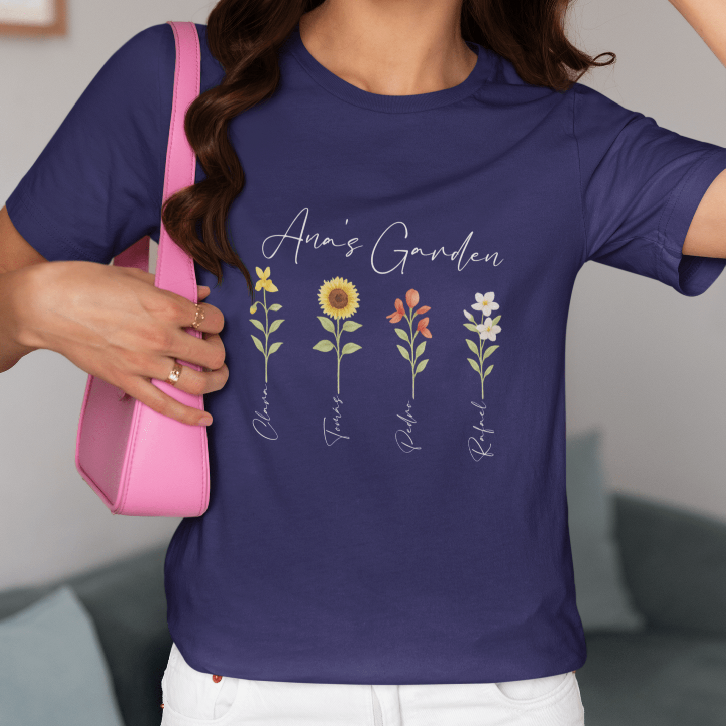 🌼 Remera “Momma’s Garden” | Personalizá tu Jardín Familiar