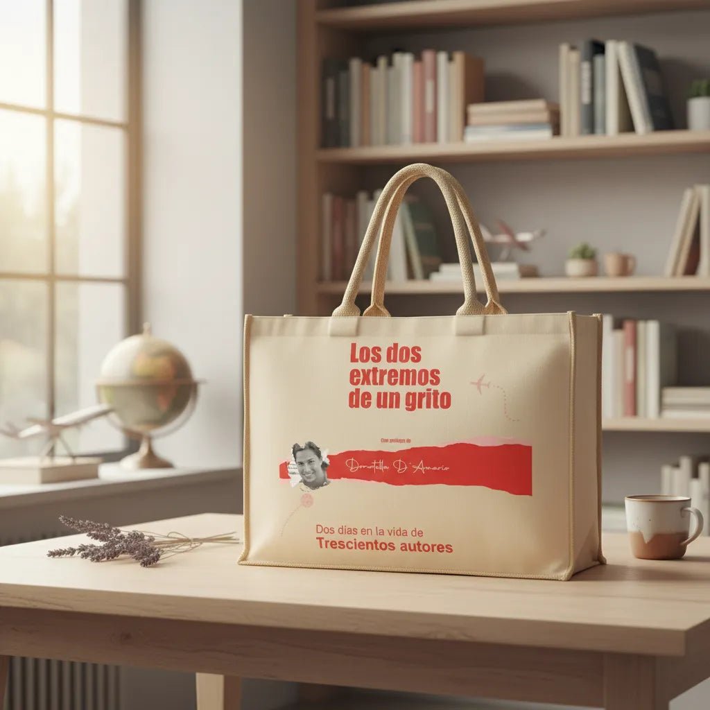 Tote Bag "Grito" 👜🗣️ – Alpillera y Algodón - Personalizá con nombre y foto