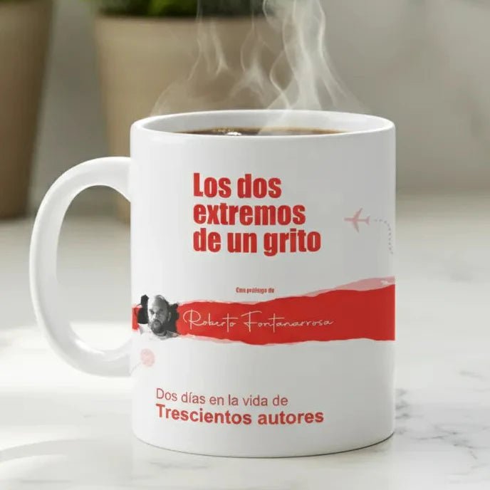 🌸☕ Taza "Gritos" - Con nombre y foto del autor