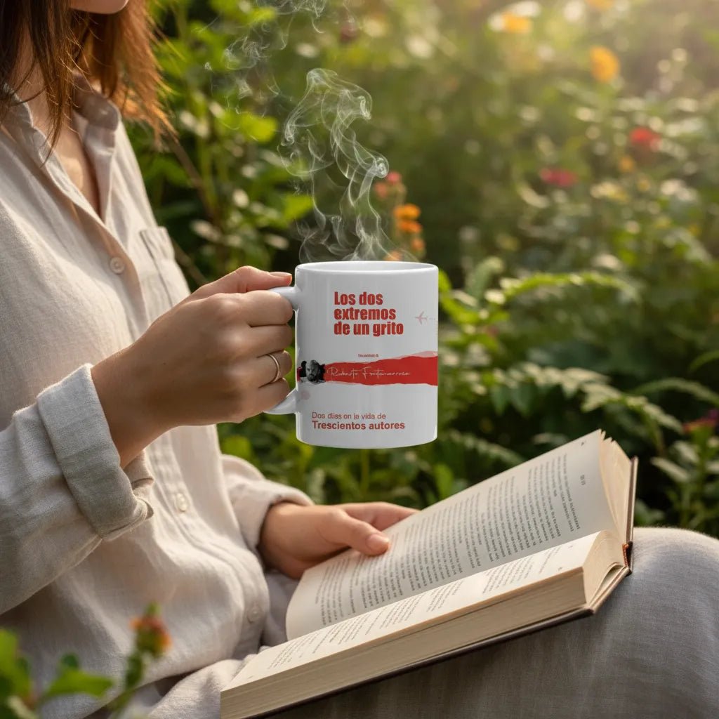 🌸☕ Taza "Gritos" - Con nombre y foto del autor