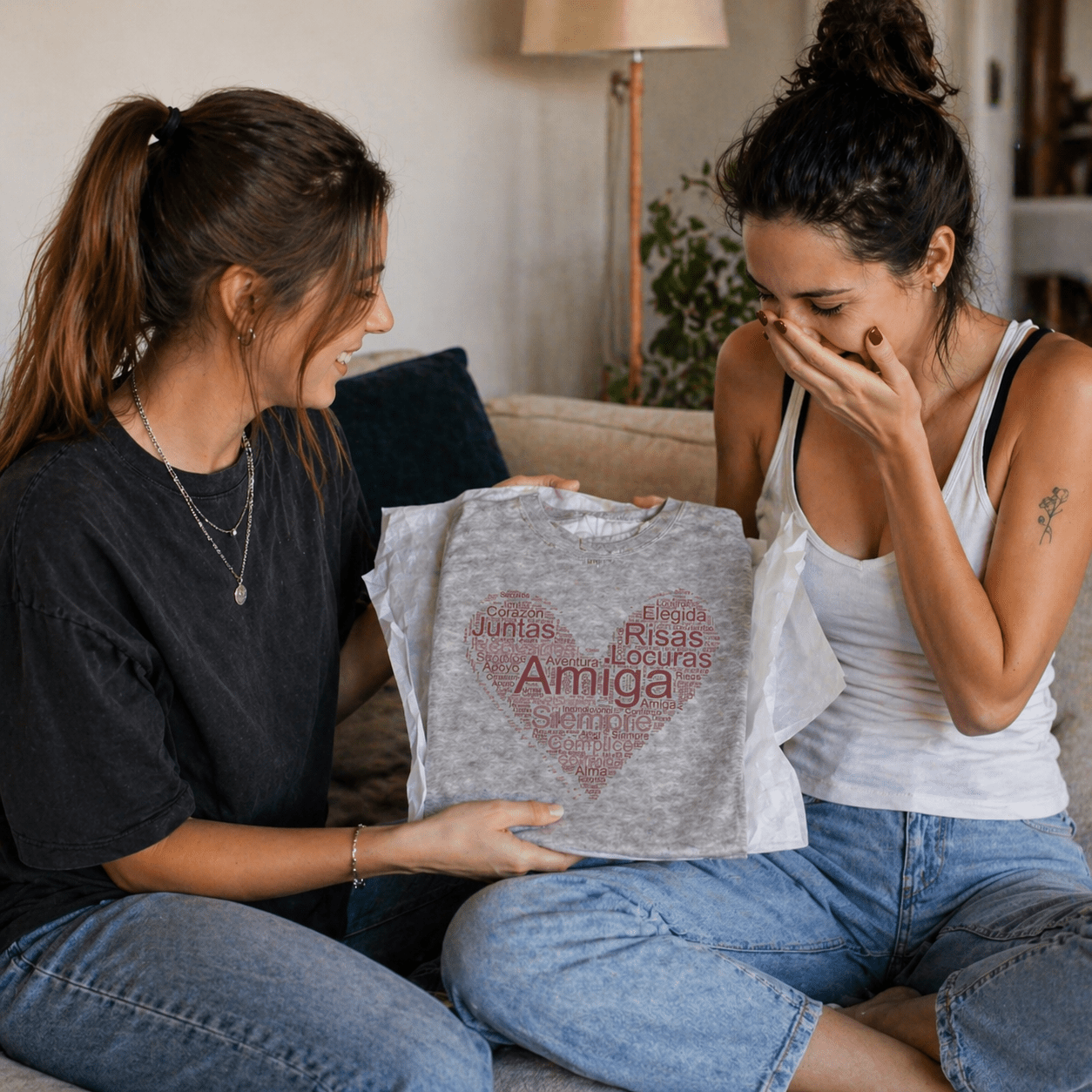 Las Palabras que me Definen – Remera Corazón Personalizada