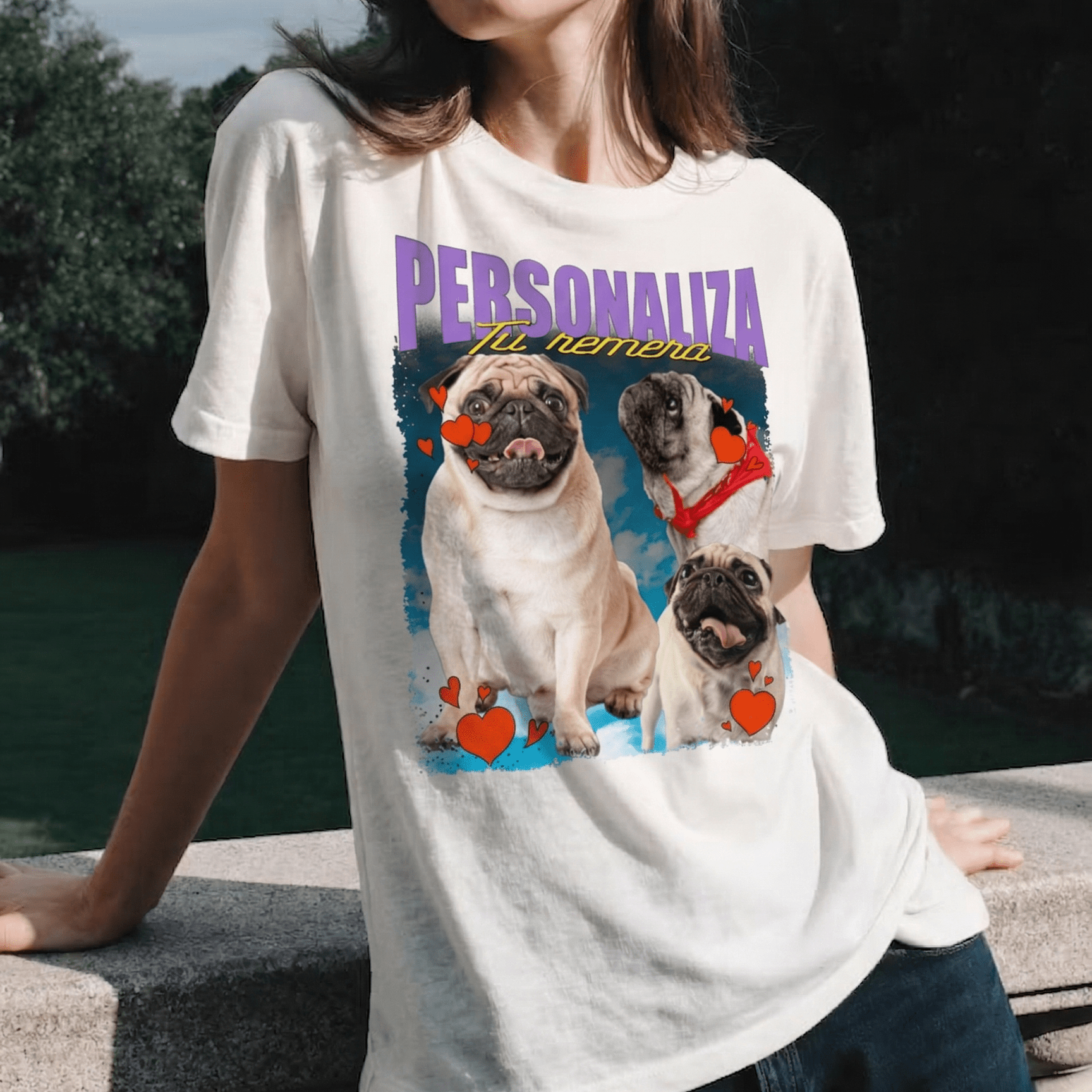 Remera Retro - Con tus fotos, cantante favorito, mascotas, amigos...