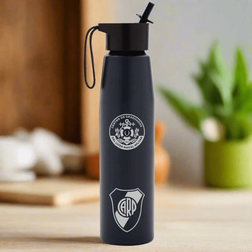 Botella términa de aluminio Personalizada - Grabado laser