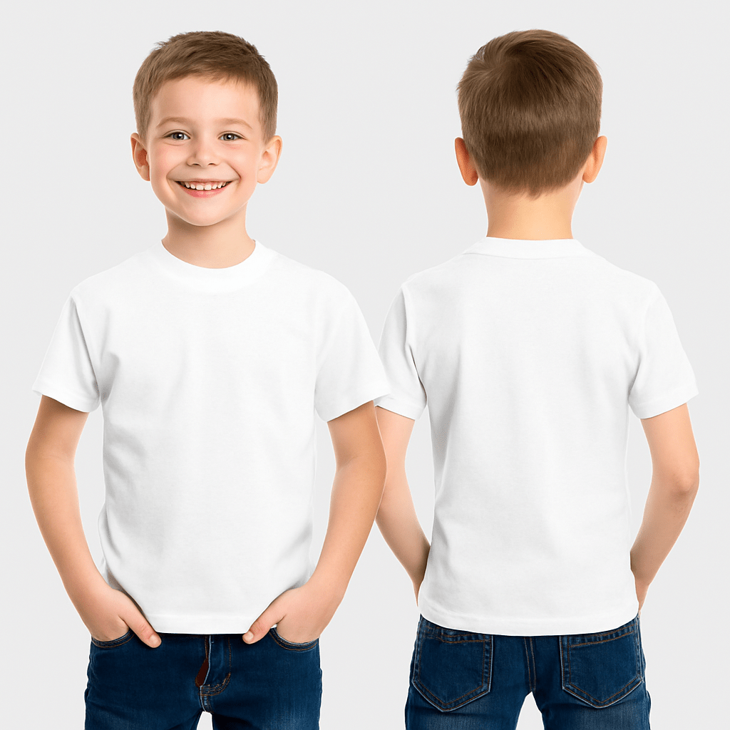 Remera de Niño Personalizada - Subí tu diseño - Frente y espalda
