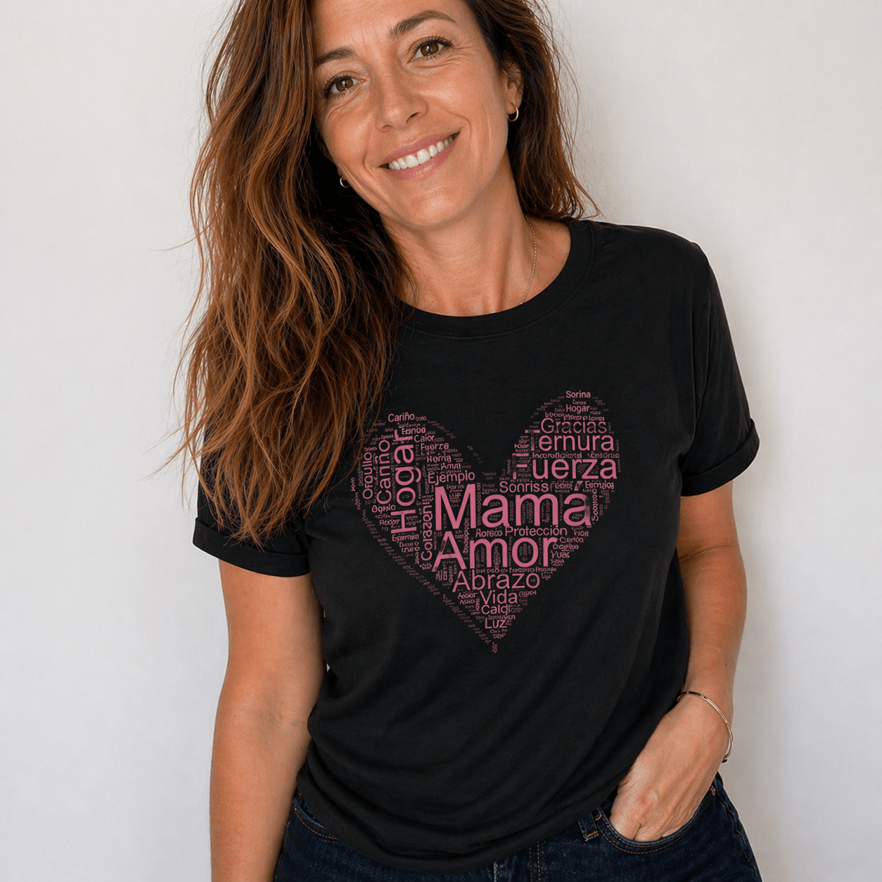 Las Palabras que me Definen – Remera Corazón Personalizada