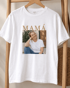 👩‍👧✨ Remera “Mamá en Dorado” – Personalizá con su foto