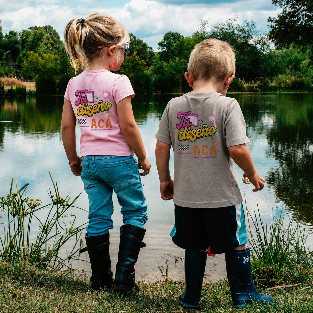 Remera personalizada de Niño - SUBÍ TU DISEÑO - Algodón 100%