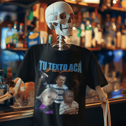 Remera Retro - Con tus fotos, cantante favorito, mascotas, amigos...