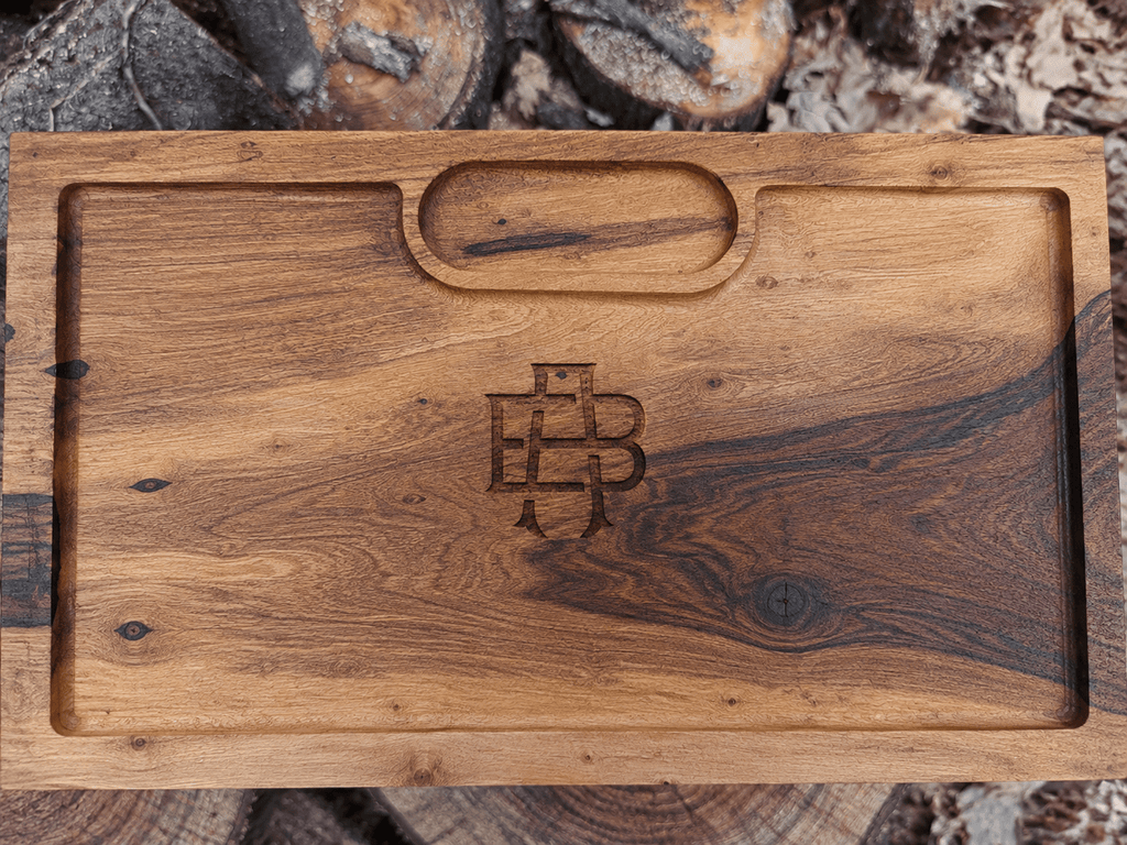 Tabla de asado con grabado personalizado - GUAYUBIRA DE UNA SOLA PIEZA - Tamaño 50x30x3