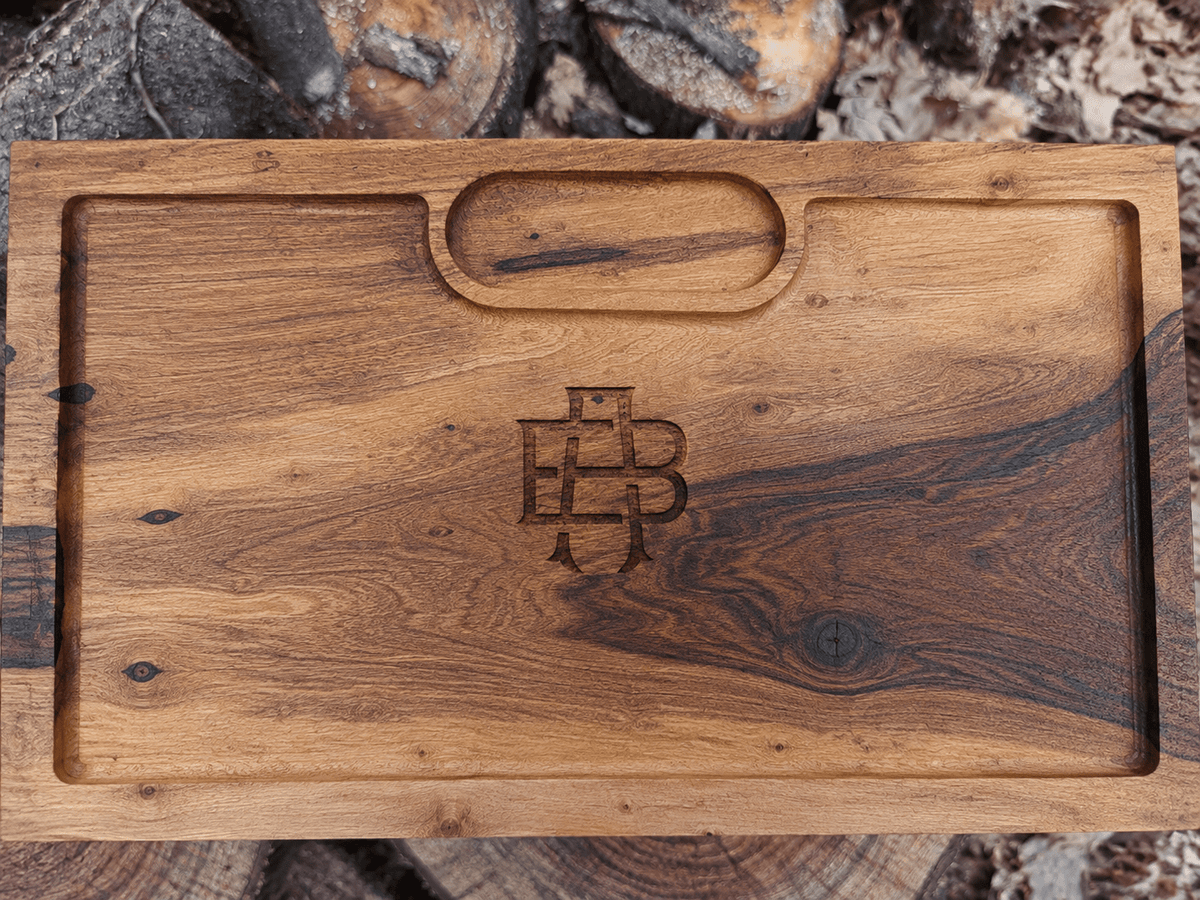 Tabla de asado con grabado personalizado - GUAYUBIRA DE UNA SOLA PIEZA - Tamaño 50x30x3