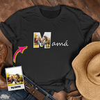 📸👩‍👧 Remera “M” de Mamá | Personalizá la M con la foto de mamá