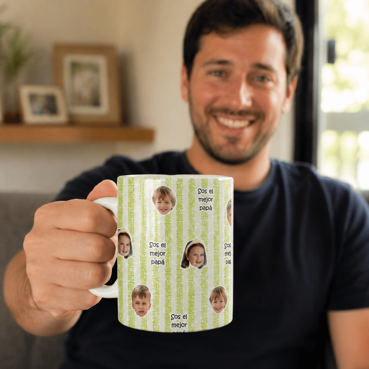 Personalized Mug - Photo in Sticker Art Style