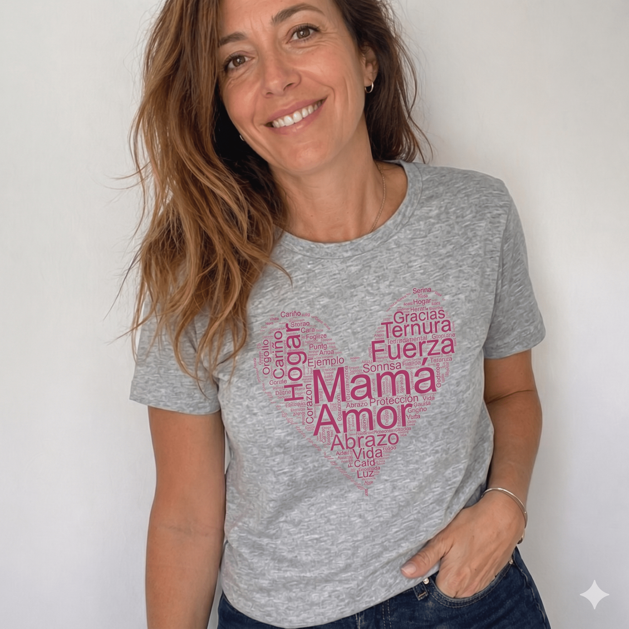 Las Palabras que me Definen – Remera Corazón Personalizada