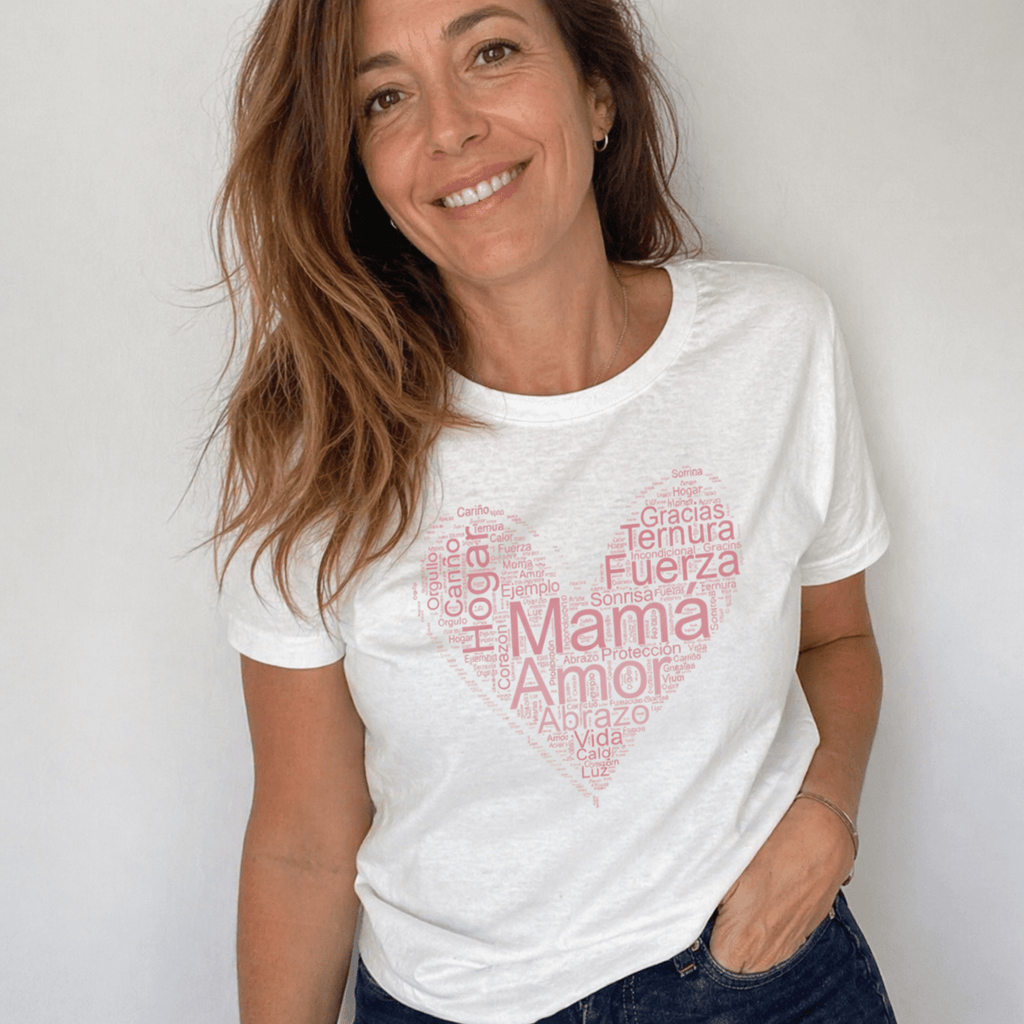 Las Palabras que me Definen – Remera Corazón Personalizada