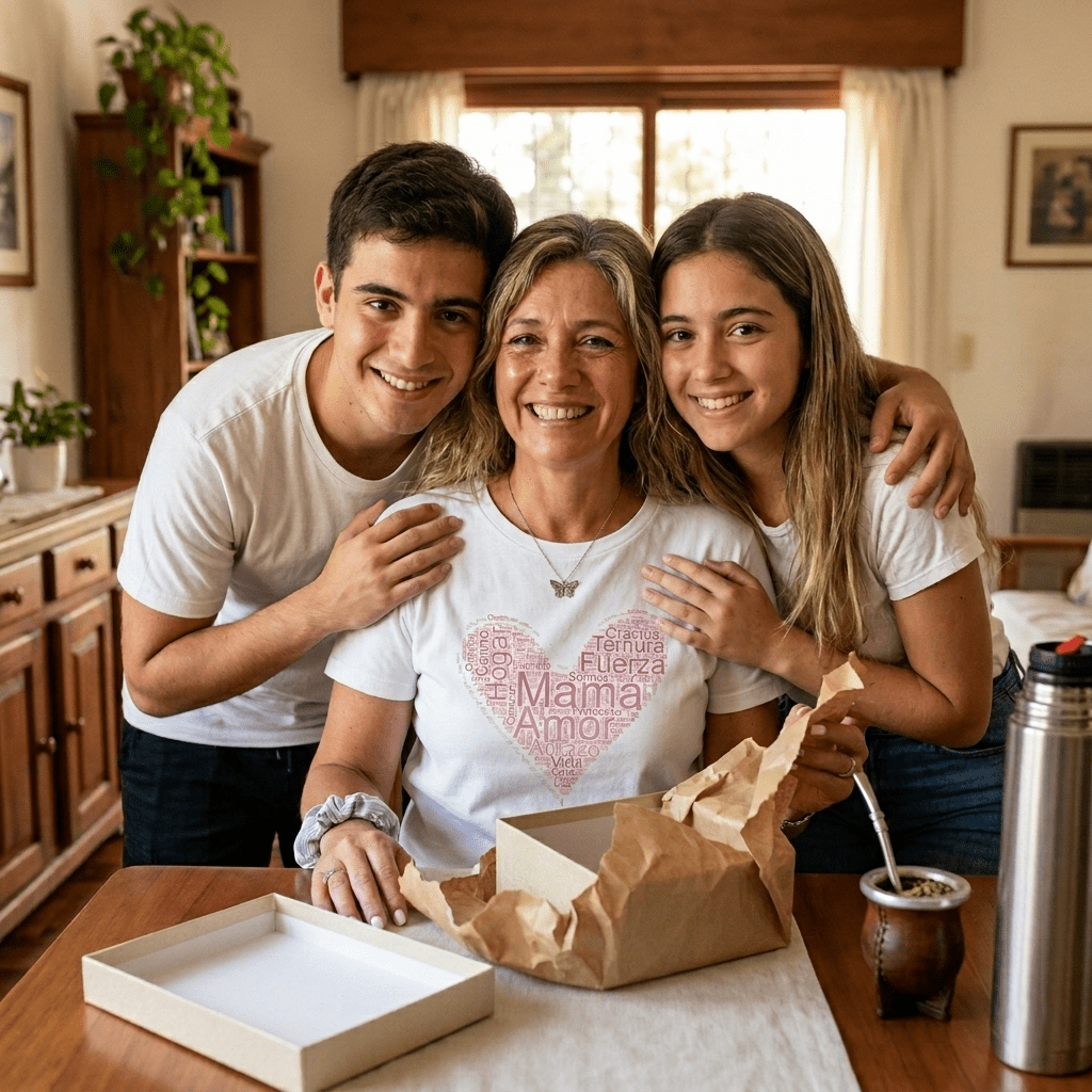 Las Palabras que me Definen – Remera Corazón Personalizada