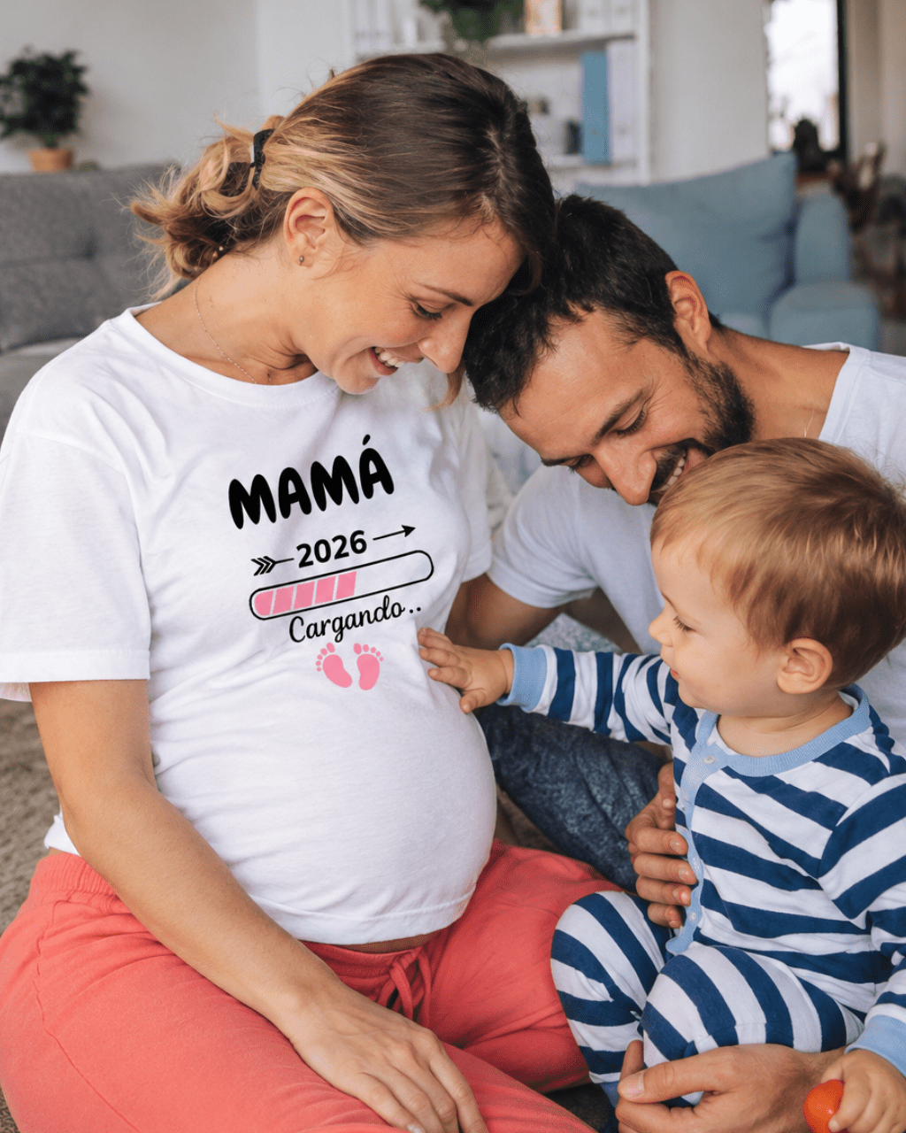 ⏳🤰✨ – Mamá cargando, bebé en camino - Personalizá con el año de nacimiento