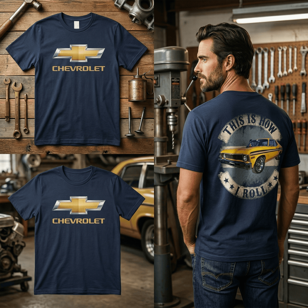 Remera Personalizada con tu Moto o Auto — Diseño "This Is How I Roll" sello vintage
