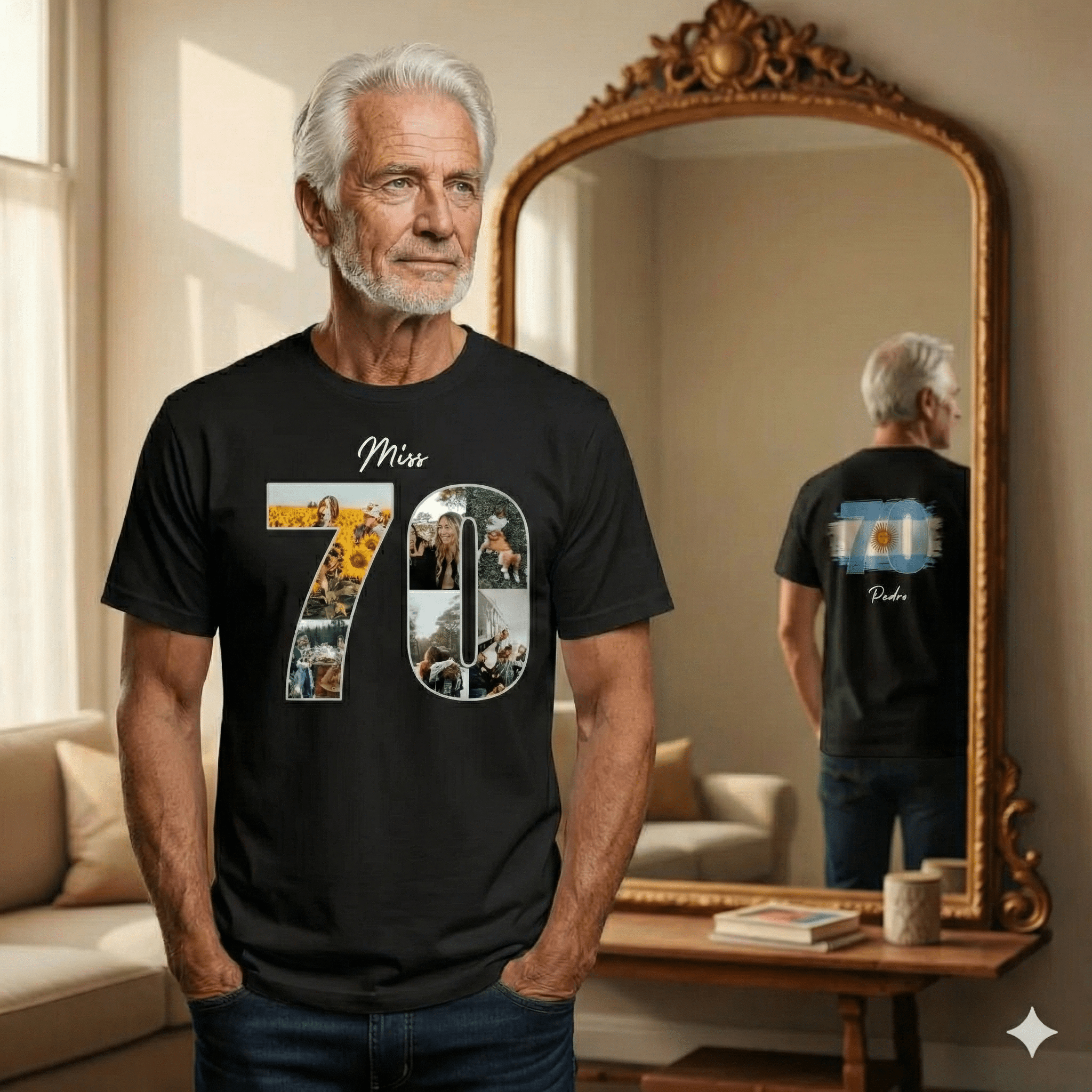 Remera "Mis 70 Pirulos" - Armá el 70 con tus fotos personalizadas