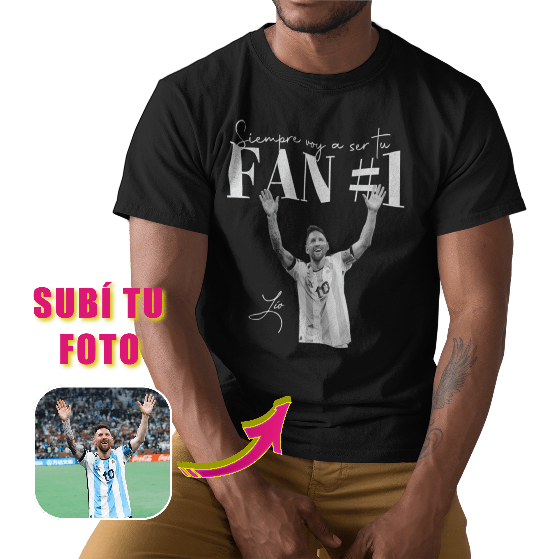 Remera Retro-Bootleg 90s - TRIBUTO - Foto y textos personalizables