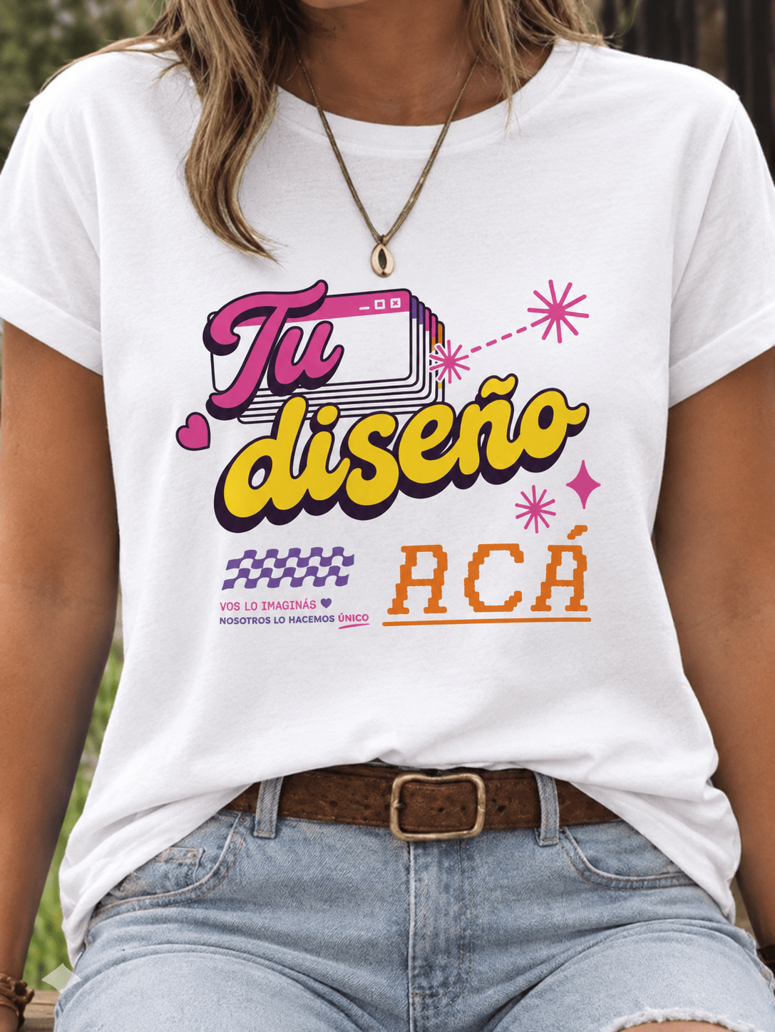 Remera Personalizada SUBÍ TU PROPIO DISEÑO - 100% algodón