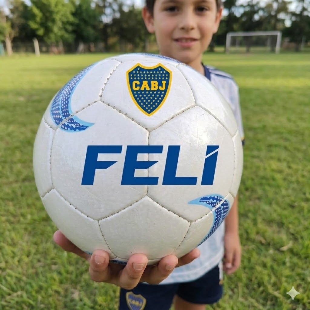 ⚽ Pelota de Fútbol Personalizada con el escudo de tu Equipo y Nombre – ¡Un Golazo de Regalo!