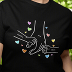 🤲❤️ La mano de Mamá y sus hijos - Remera personalizada con los nombres🌟