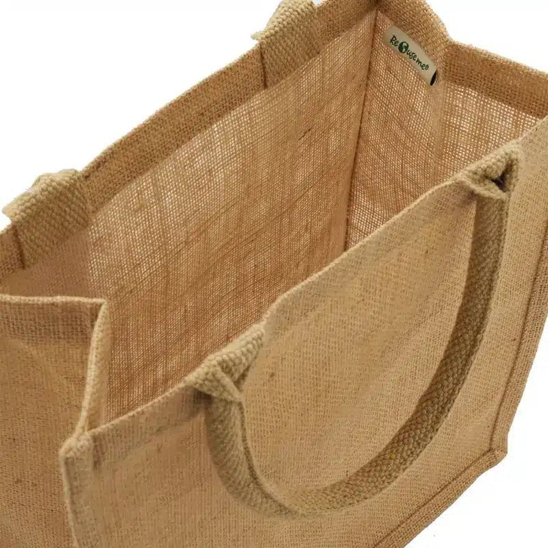 Bolso de yute ecológico / Tote Bag personalizada con nombre y diseño floral
