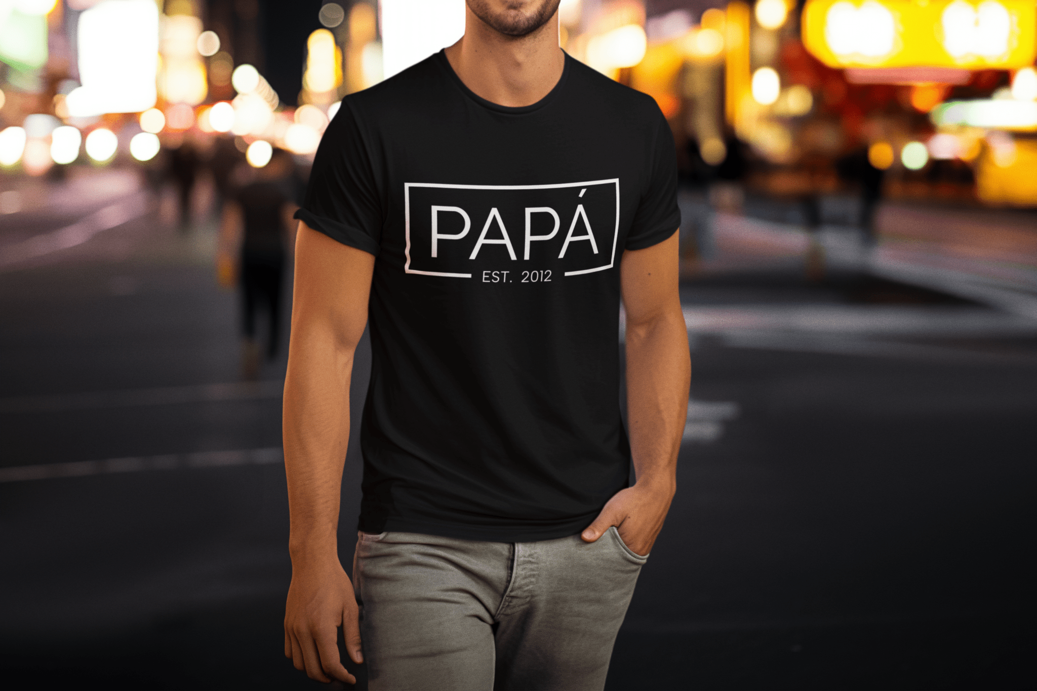 Papá Desde [Año] – Remera Personalizada