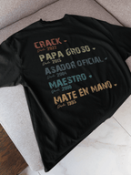Porque fuiste el alma mater, el mejor, un crack, el asador oficial... ¡Contá tu propia Trayectoria en tu remera! 🔥🧢 🐵➡️🚶‍♂️