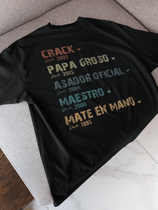 Porque fuiste el alma mater, el mejor, un crack, el asador oficial... ¡Contá tu propia Trayectoria en tu remera! 🔥🧢 🐵➡️🚶‍♂️