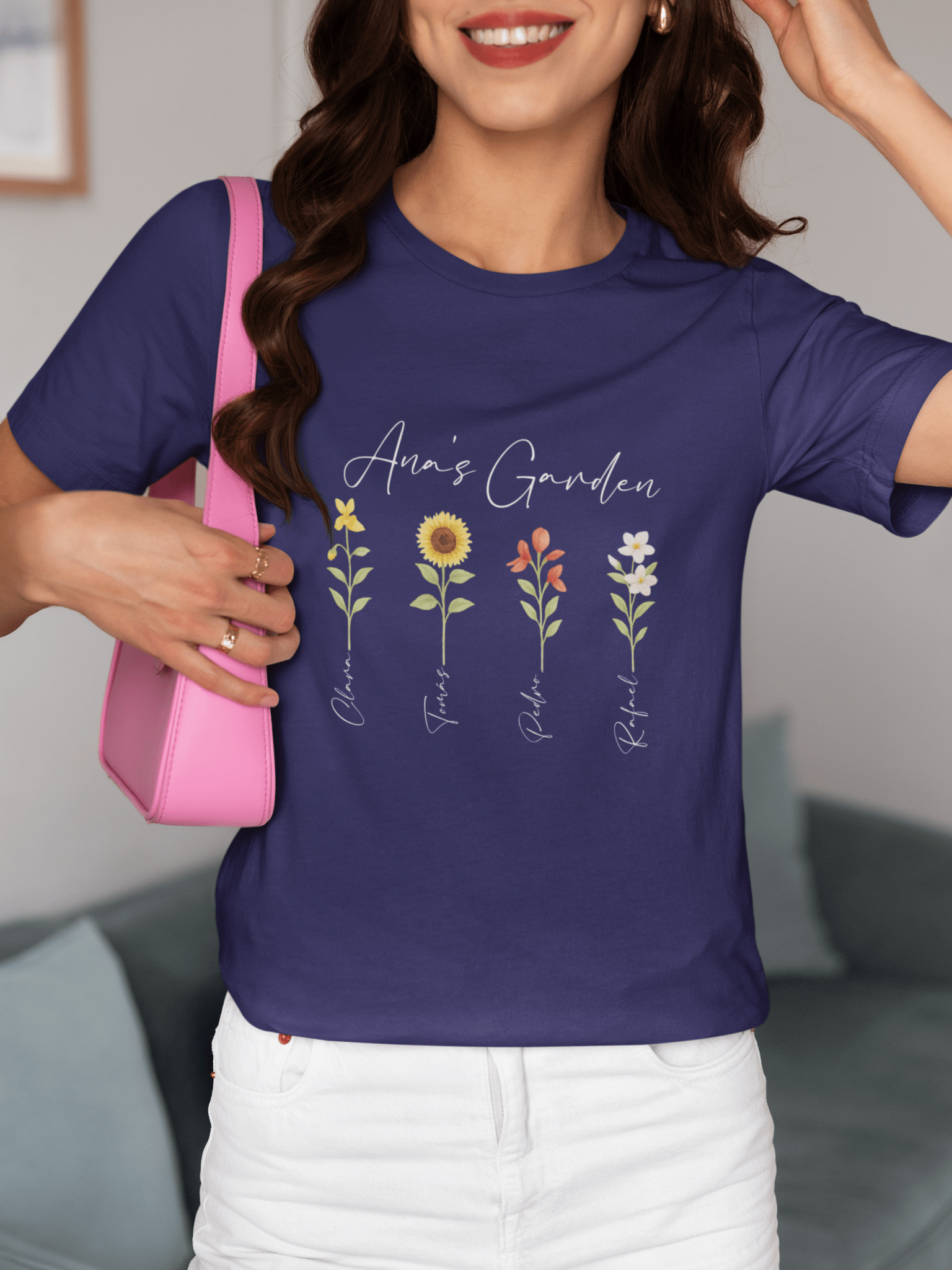 🌼 Remera “Momma’s Garden” | Personalizá tu Jardín Familiar