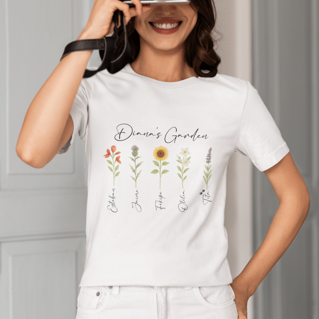 🌼 Remera “Momma’s Garden” | Personalizá tu Jardín Familiar