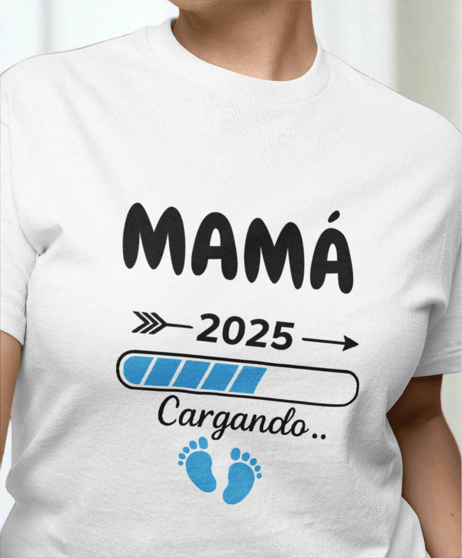 ⏳🤰✨ – Mamá cargando, bebé en camino - Personalizá con el año de nacimiento