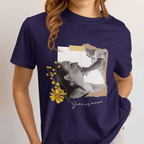 💐👩‍👧 Remera Marco Floral con Foto de Mamá | Personalizá la foto de mamá y el nombre