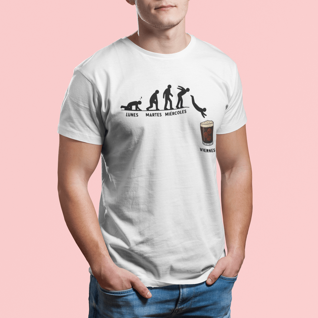 Evolución hacia el Viernes – Remera Unisex Personalizada