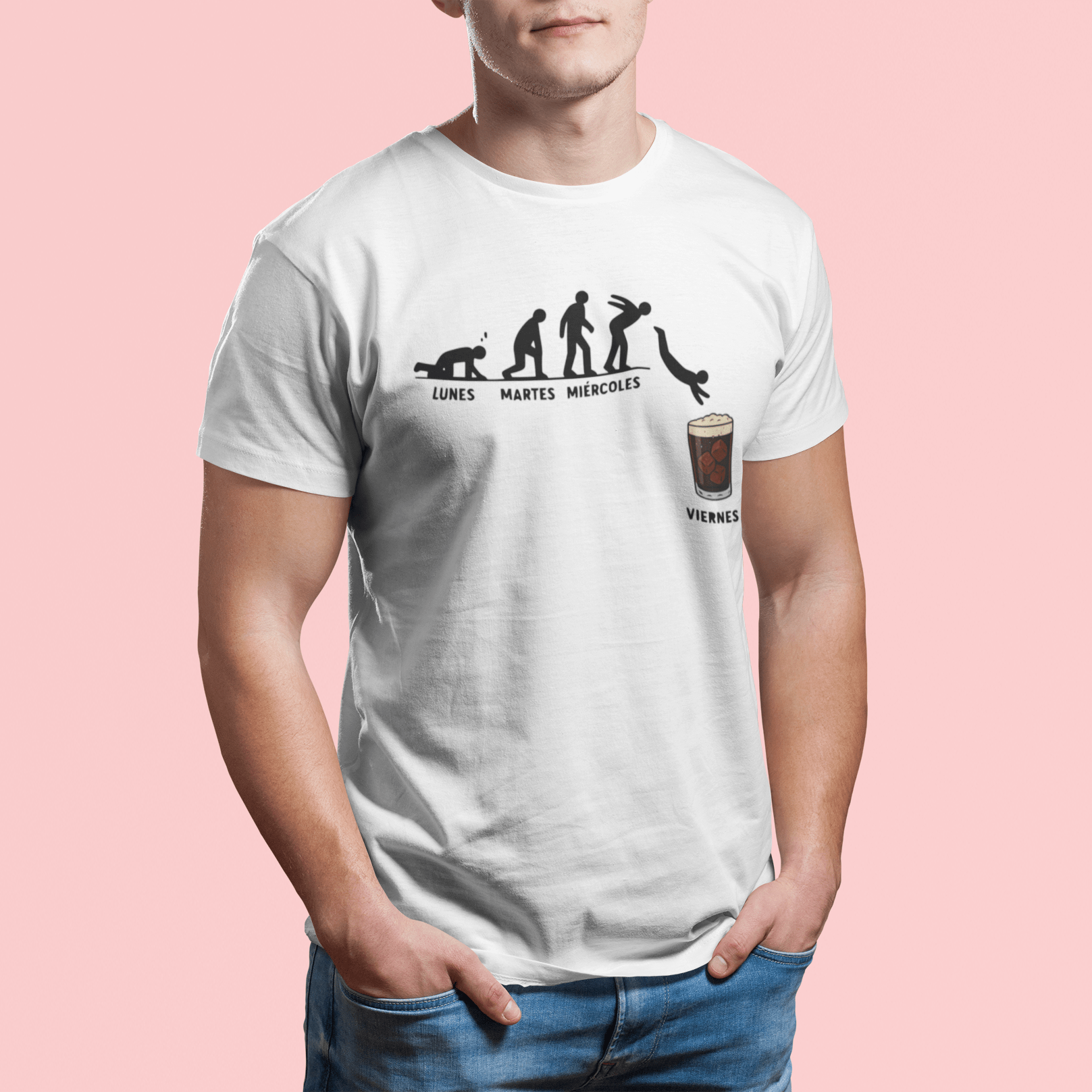 Evolución hacia el Viernes – Remera Unisex Personalizada